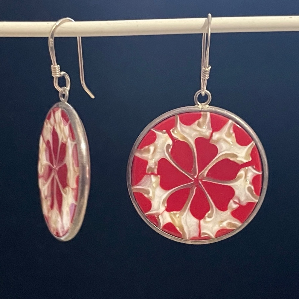 Sterling Dangle Earrings.